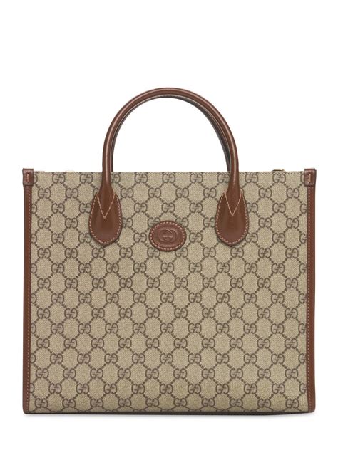 gucci small supreme tote|gucci gg canvas tote bag.